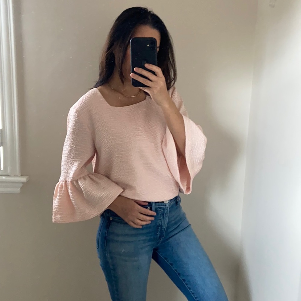 Calvin Klein bell sleeve top